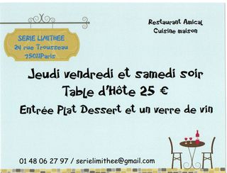 Table d hote Table d hote